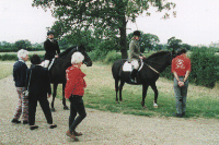 Riding Bushey 65 on the day of the official opening