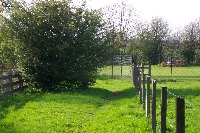 Photograph of route from Summerhouse Lane end