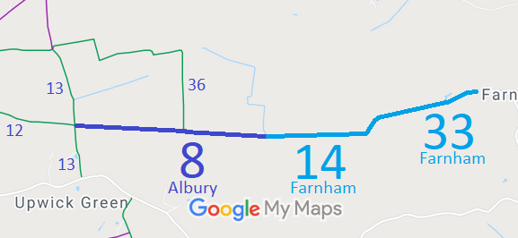 Map showing Albury 8