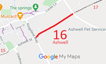 Map showing Ashwell 16