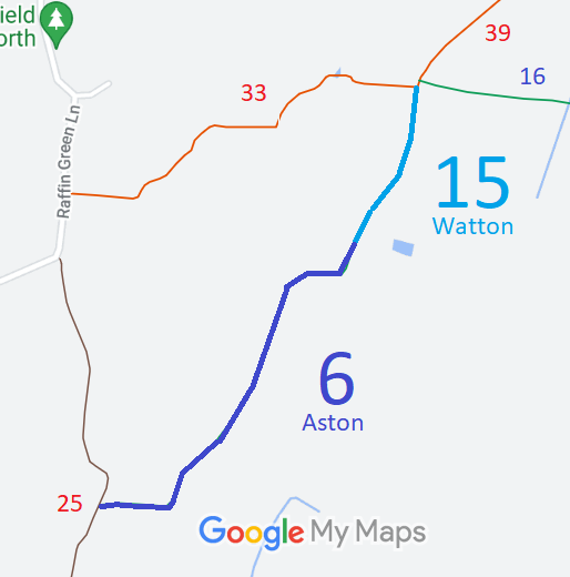 Map showing Aston 6