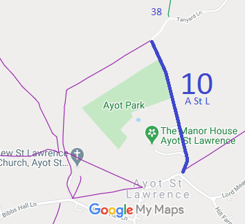 Map showing Ayot St Lawrence 10