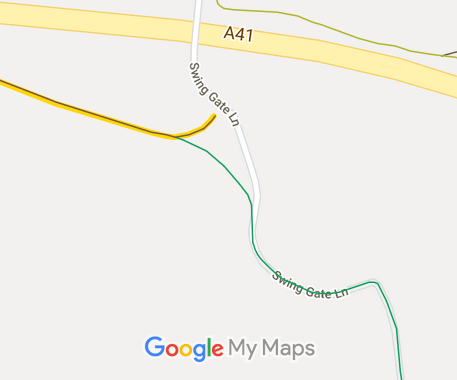 Map showing recorded Hertfordshire paths