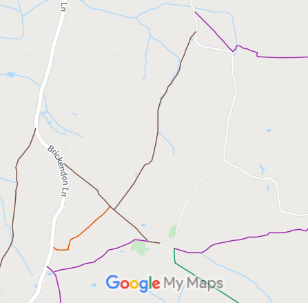 Map showing Brickendon Liberty 9 byway