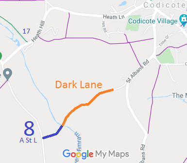 Map showing Ayot St Lawrence 8