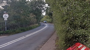 Shenley 21 sign at Bell Lane