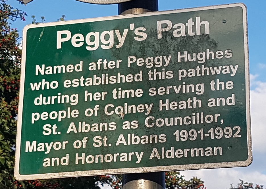 Shenley 21 sign at Bell Lane