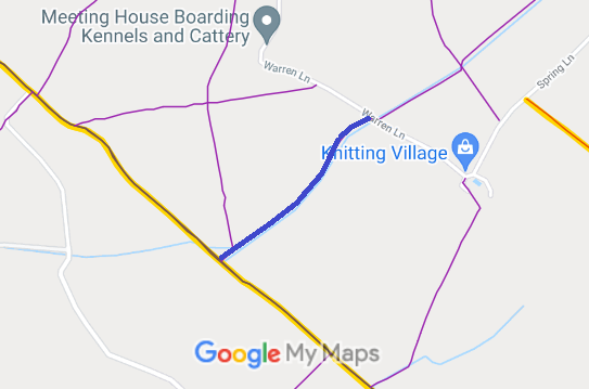 Map showing Cottered 21 (part)