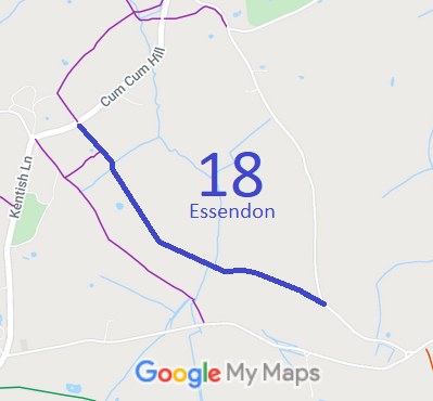Map showing Essendon 18