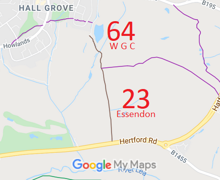 Map showing Essendon 23