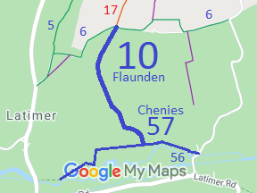 Map showing Flaunden 10