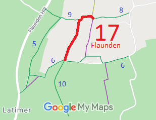Map showing Flaunden 17