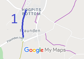 Map showing Flaunden 1