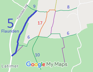 Map showing Flaunden 5
