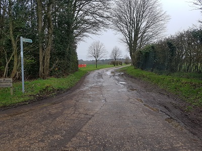 Flaunden 6 sign at Bell Lane