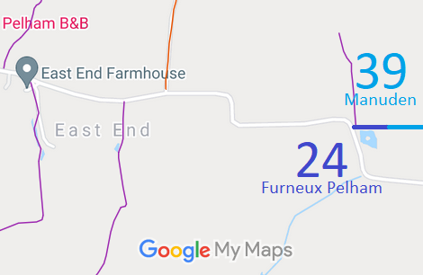 Map showing Furneux Pelham 24