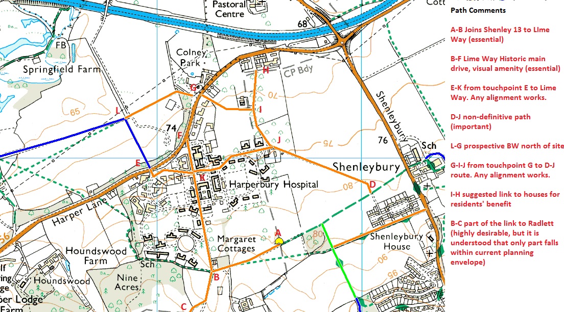 Map of Harperbury