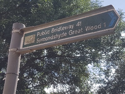 Hatfield 41 sign at southern end