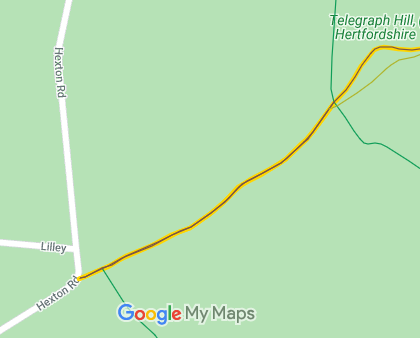 Map showing Hexton 10