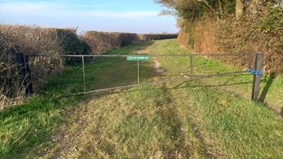 Hexton Common Lane taken from southern end