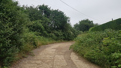 Start of path in Holwell