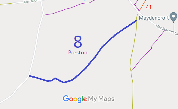 Map showing Ippollitts 1 BW