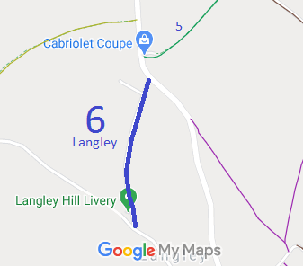 Map showing Langley 6 bridleway