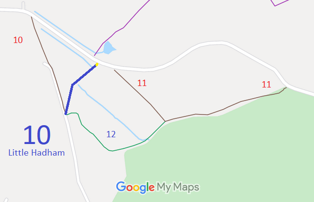 Map showing Little Hadham 10