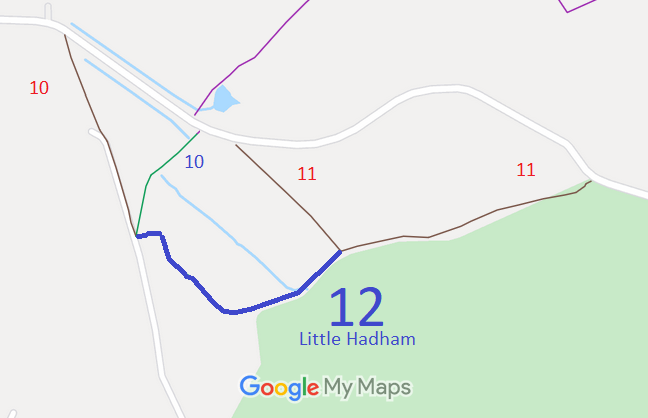 Map showing Little Hadham 12