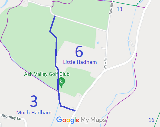 Map showing Little Hadham 6