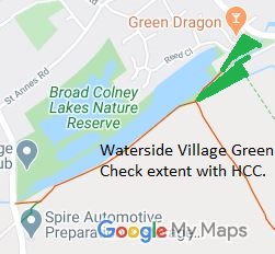 Map showing Waterside Village Green