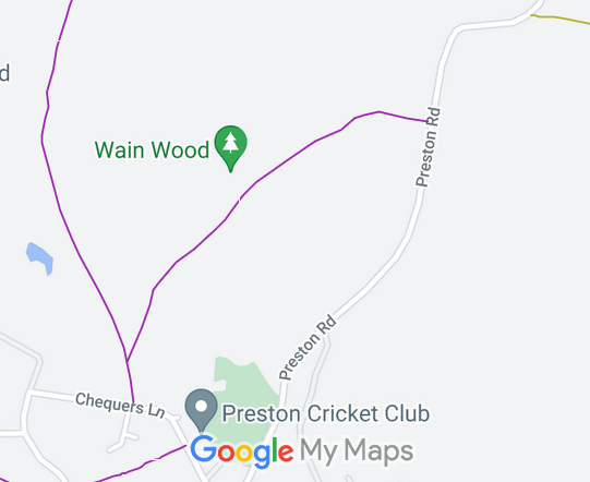 Map showing recorded Preston paths