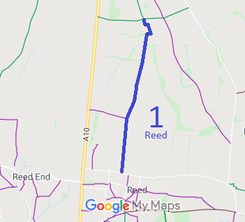 Map showing Reed 1