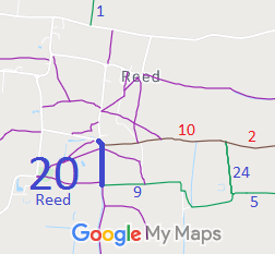 Map showing Reed 20