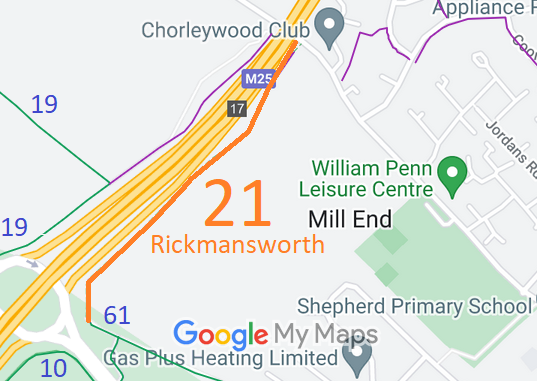 Map showing Rickmansworth 21