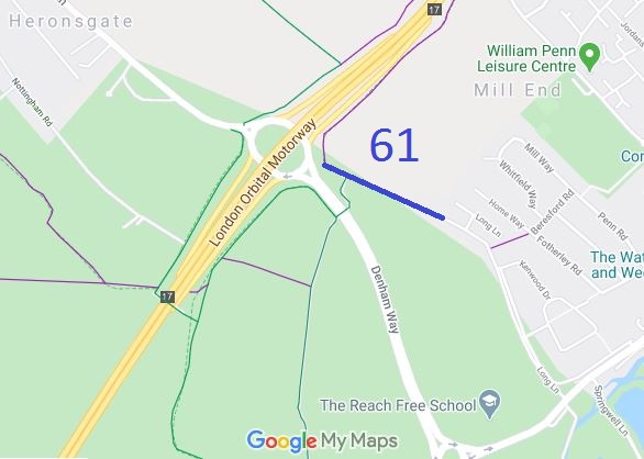 Map showing Rickmansworth 61