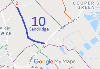 Map showing Sandridge 10