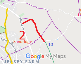 Map showing Sandridge 2