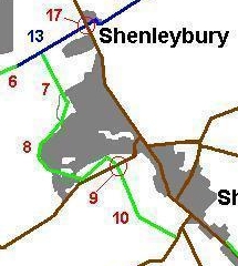 Outline of routes forming part of this major project