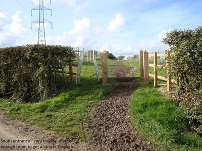 Photograph of proposed route of Shenley 39