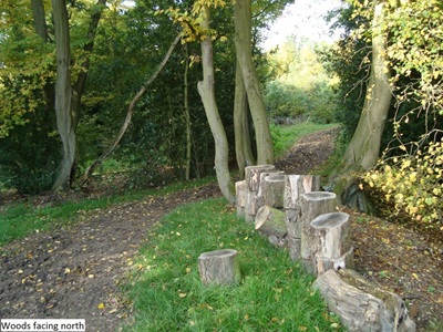 Photograph of proposed route of Shenley 39