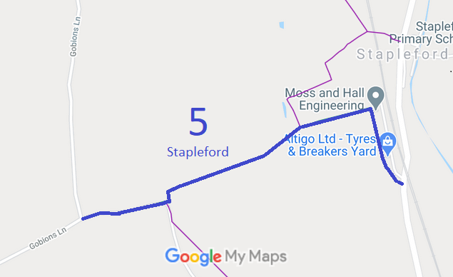 Map showing Stapleford 5