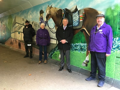 Photograph of mural in Pony Lane underpass