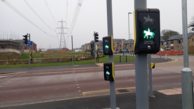 Photograph of route from Stevenage 103 to Stevenage 22 bridleways