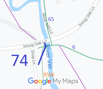 Map showing recorded St Stephen paths