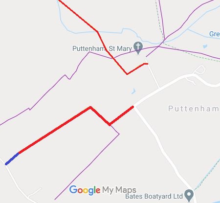 Map showing Tring Rural UCR 2