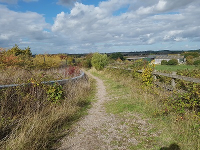 View along Weston 48 bridleway