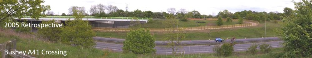 2005 Retrospective - Image of A41 Crossing under construction